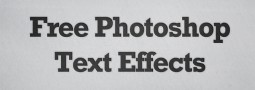 5 Free Photoshop Text Effects