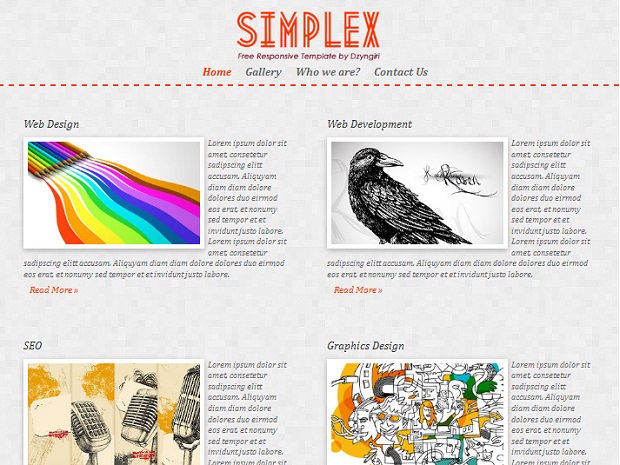 Simplex - Free responsive web template-iPad-horizontal Simplex - Free responsive web template