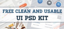 Free Clean and Usable UI PSD Kit