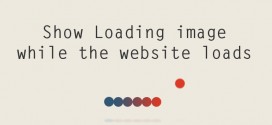 Show Loading Image while the website loads