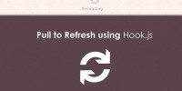 Pull to refresh using hook.js